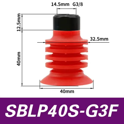 Vacuum suction cup SBLP30 40 50 accordion type film bag opening flexible packaging milk box industrial robot accessories-BOLTTE