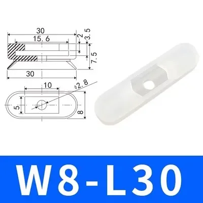 Pneumatic Suction Cup Long Vacuum Sucker Oval W5L10 Injection Molding Machine Manipulator Accessories-BOLTTE