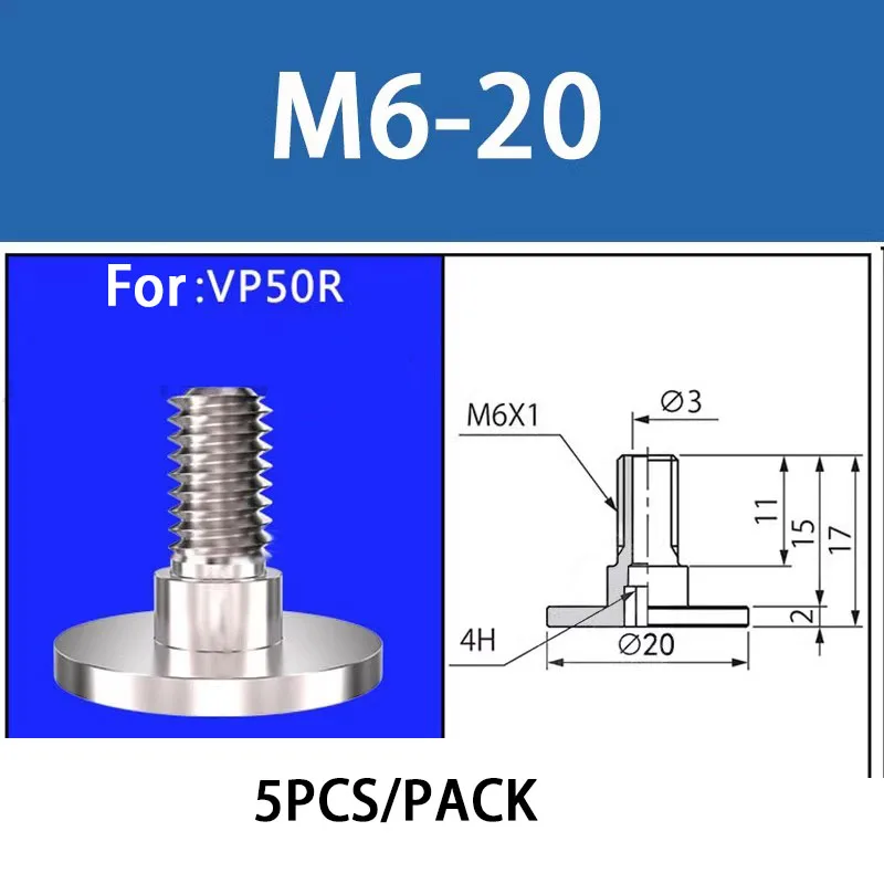 Pneumatic Vacuum Suction Cup Single Layer Nozzle VP2/3/4/6/8/10/20/30/40/50R Injection Molding for Small Product Specific Sucker-BOLTTE