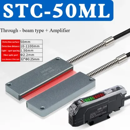 STC-10MLD Rectangular Matrix Fiber Sensor Amplifier Area Detection Diffuse Reflection Grating Counting Photoelectric Sensor-BOLTTE