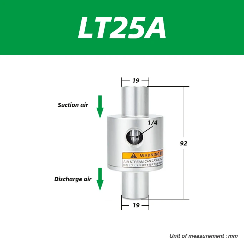 Large flow pneumatic feeding suction vacuum conveying amplifier generator ZH10 20 30 40-B-X185 LT100A LT16A LT19A LT25A LT76A-BOLTTE