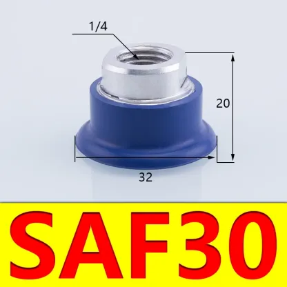 Corrugated Vacuum Suction Cup Powerful Suction Nozzle Robot Accessories Pneumatic Accessories Silicone Suction Cup SAF-BOLTTE