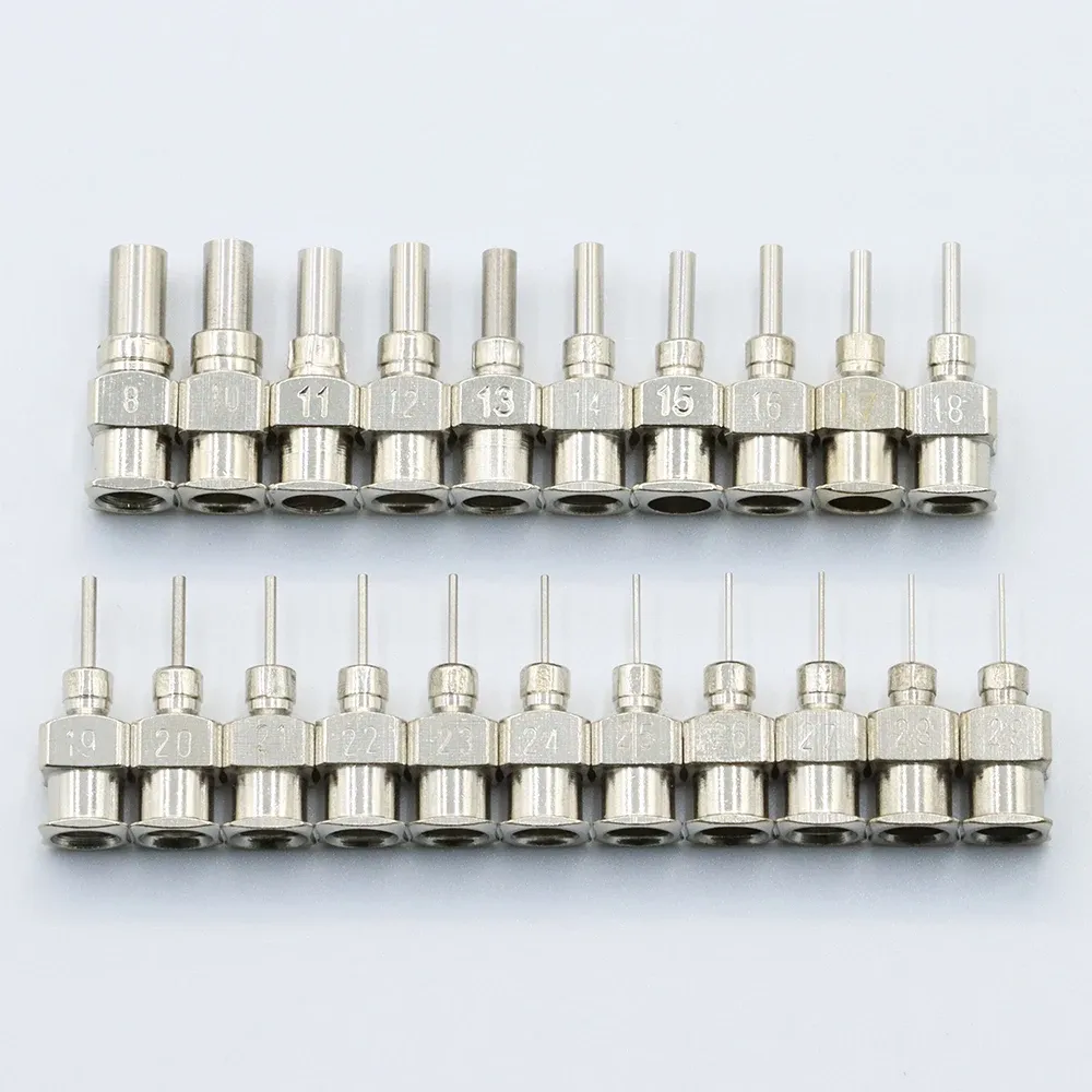 12 Pack 8G-30G Dispensing Needle 6.5mm Stainless Steel Blunt Tip Needle for filling liquids, glues and syringes-BOLTTE