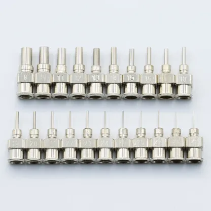 12 Pack 8G-30G Dispensing Needle 6.5mm Stainless Steel Blunt Tip Needle for filling liquids, glues and syringes-BOLTTE