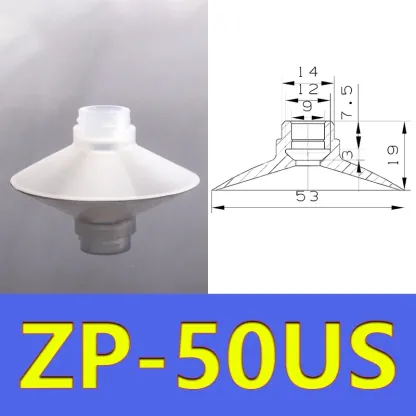  Vacuum Suction Cup Retaining Ring Manipulator Accessories Strong Suction Nozzle Silicone Suction Cup ZP-U-BOLTTE