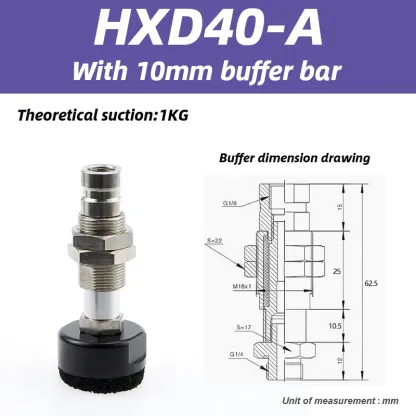 HXD HXN Series Vacuum Sponge Suction Cup Manipulator With bumper bar HXD30-A HXD40-A HXN22X38-A HXN60X120-A-X-BOLTTE