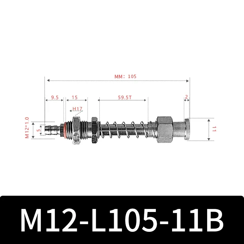 M12-11B Series Big Head Manipulator Pneuamtic Fixture Rubber Sucker Silicone Industrial Vacuum Suction Cup Holder-BOLTTE