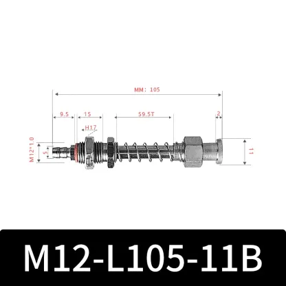 M12-11B Series Big Head Manipulator Pneuamtic Fixture Rubber Sucker Silicone Industrial Vacuum Suction Cup Holder-BOLTTE