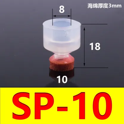 5 PCS Mechanical arm sponge vacuum suction cup strong suction nozzle industrial pneumatic accessories SP DP-08 10 12 15 20 25 30-BOLTTE
