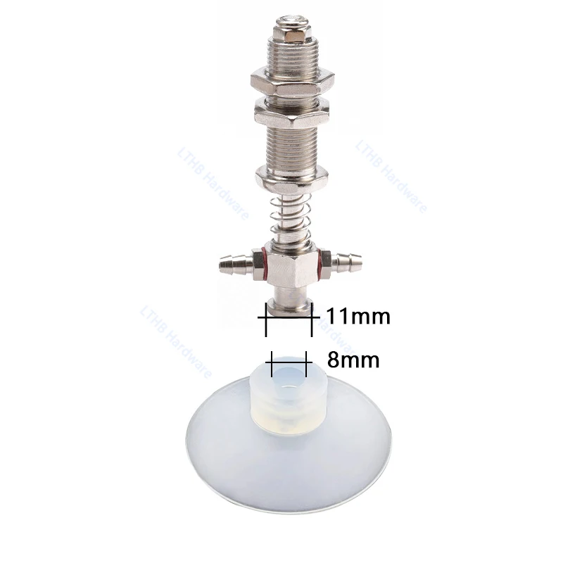 Pneumatic Suction Cup SP Single Layer Silicone Rubber 8mm Mounting Hole Sucker Big Head Injection Molding Machine Manipulator-BOLTTE