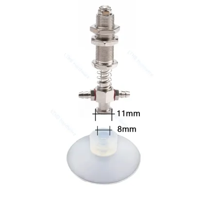 Pneumatic Suction Cup SP Single Layer Silicone Rubber 8mm Mounting Hole Sucker Big Head Injection Molding Machine Manipulator-BOLTTE