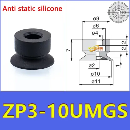5PCS/PACK  ZP3-UM Series Vacuum Suction Cup Pneumatic Manipulator Suction Cup Accessories for Industrial Use ZP3-04-UM-BOLTTE