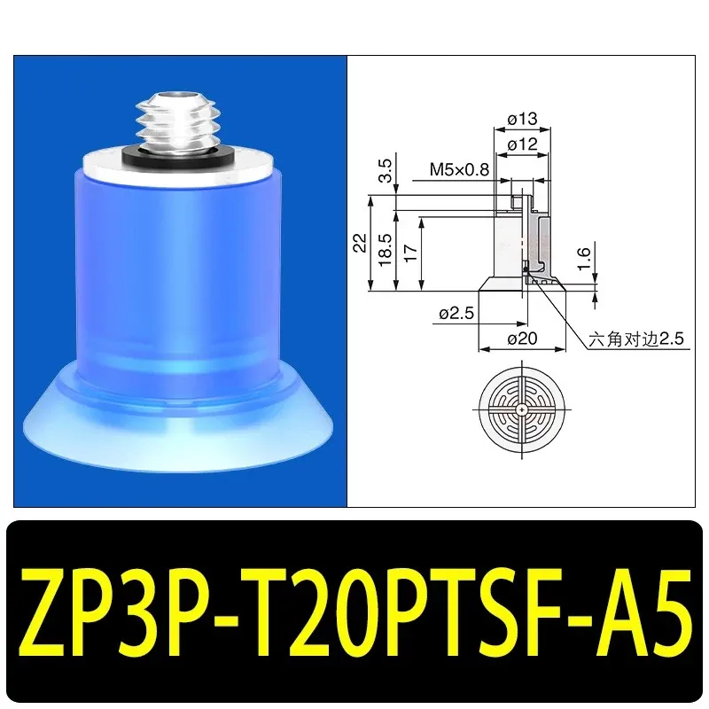 10 Pieces/pack ZP3P Vacuum Suction Cup Packing Machine Bag Opening Sucker Injection Molding Machine Pneumatic Robot Gripper Tool-BOLTTE