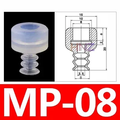 Manipulator vacuum suction cup industrial silica gel high temperature resistant suction nozzle pneumatic accessories DP/MPseries-BOLTTE