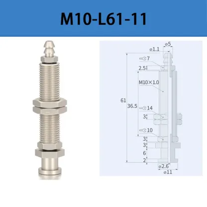 Big Head Pneumatic Vacuum Suction Cup Unbuffered Holder 11mm Mounting Head Sucker Bracket Assembly Robot Arm Automation Tools-BOLTTE