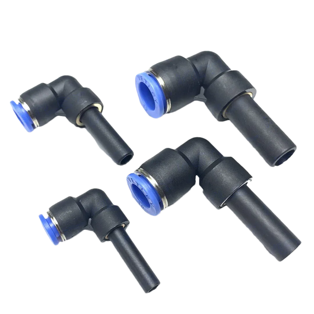 10PCS Pneumatic quick connector PLJ 4/6/8/10/12 Bent-through lever Tubular insertion-type push-through push-in elbow connector-BOLTTE