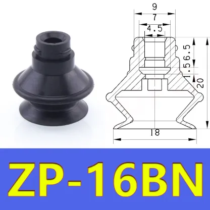  Vacuum Suction Cup Manipulator Accessories Industrial Pneumatic Accessories Strong Suction Nozzle Suction Cup Ring ZP-B-BOLTTE