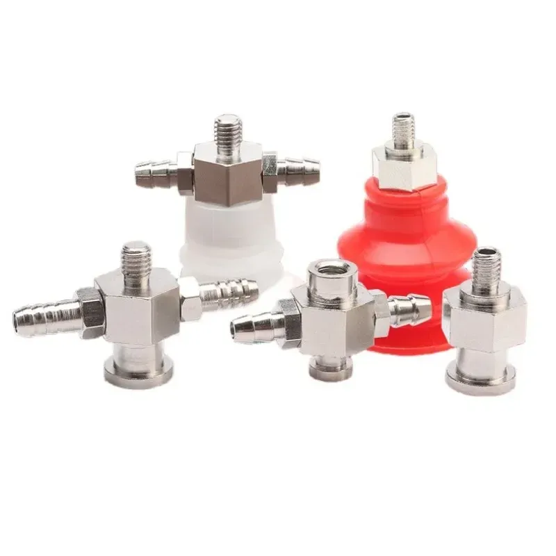 Manipulator accessories Suction cup large end small end fitting M5 tooth adapter iron tee elbow joint quick screw pneumatic-BOLTTE