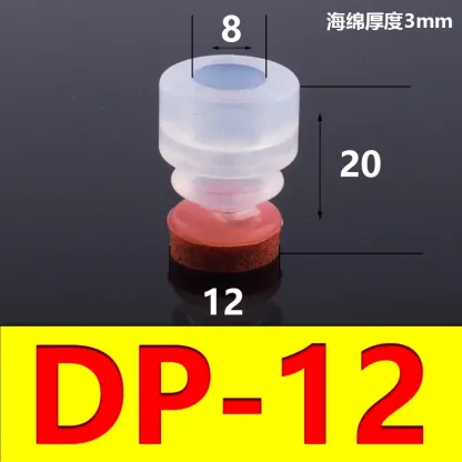 5 PCS Mechanical arm sponge vacuum suction cup strong suction nozzle industrial pneumatic accessories SP DP-08 10 12 15 20 25 30-BOLTTE