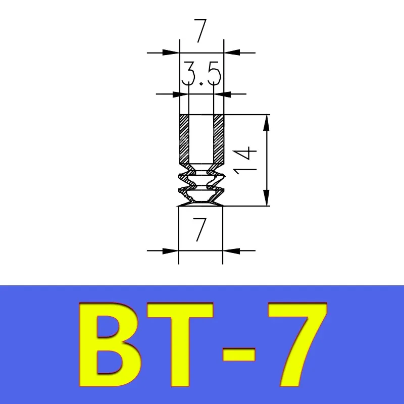 Mini Vacuum Suction Cup Robot Accessories Industrial Pneumatic Accessories Powerful Suction Nozzle ZPL-BOLTTE