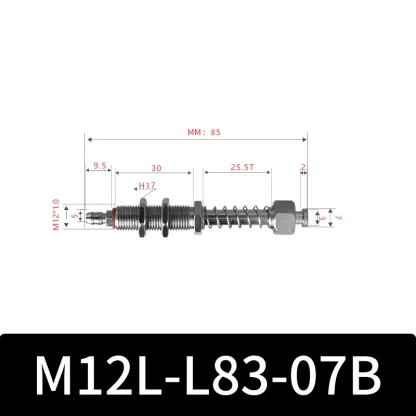 M12-07B Series Small Air Pneuamtic Parts Fixture Rubber Sucker Pad Silicone Vacuum Suction Cup Mount-BOLTTE