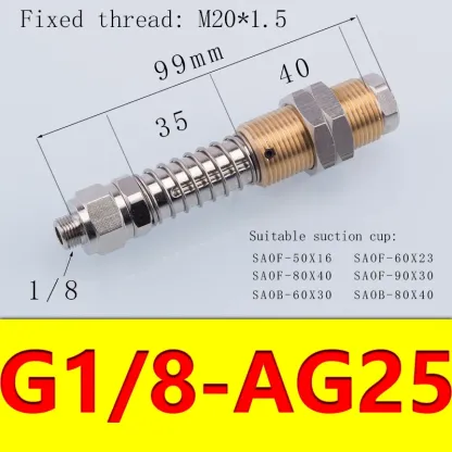 Vacuum Suction Cup Fittings Anti-rotation Fittings Manipulator Accessories Industrial Pneumatic Accessories FSTE-BOLTTE