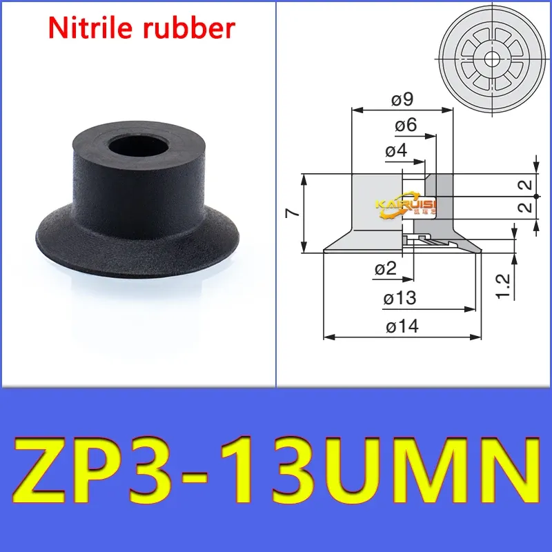 5PCS/PACK  ZP3-UM Series Vacuum Suction Cup Pneumatic Manipulator Suction Cup Accessories for Industrial Use ZP3-04-UM-BOLTTE