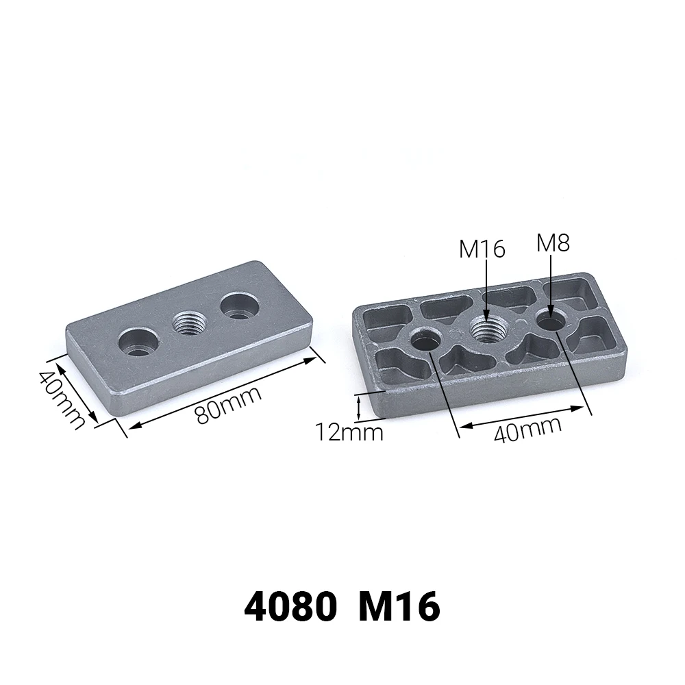 4PCS Aluminum Alloy End Connection Plate 3060 4080 4590 6060 8080 Caster Adjustable Levelling Feet Support aluminium profile