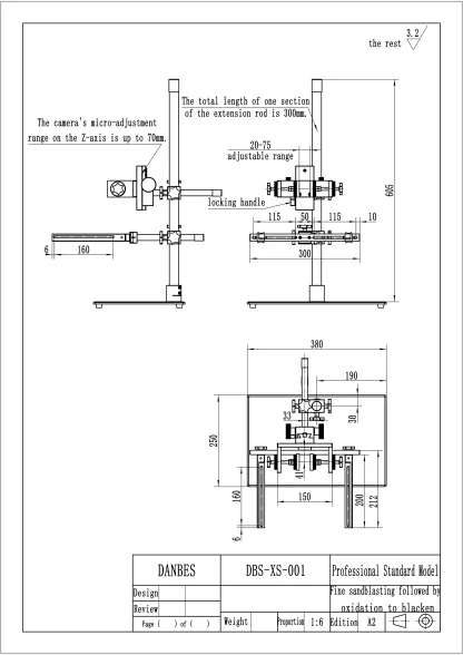 Industrial Machine Vision Fine-Tuning Stand | CCD Camera & LED Light Source Mount for Inspection-BOLTTE