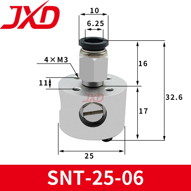 JXD Bernoulli Gripper NF20-06-A-M5F NF40-06-A-18F NF60-06-A-18F Aluminum Alloy Metal Non-contact Vacuum Suction Cup-BOLTTE