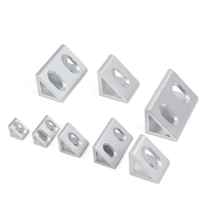 4Pcs/Lot Aluminum Profile Right Angle Triangle Block Triangle Connector Bracket for 2020 3030 4040 4545 2040 3060 Alu Profiles