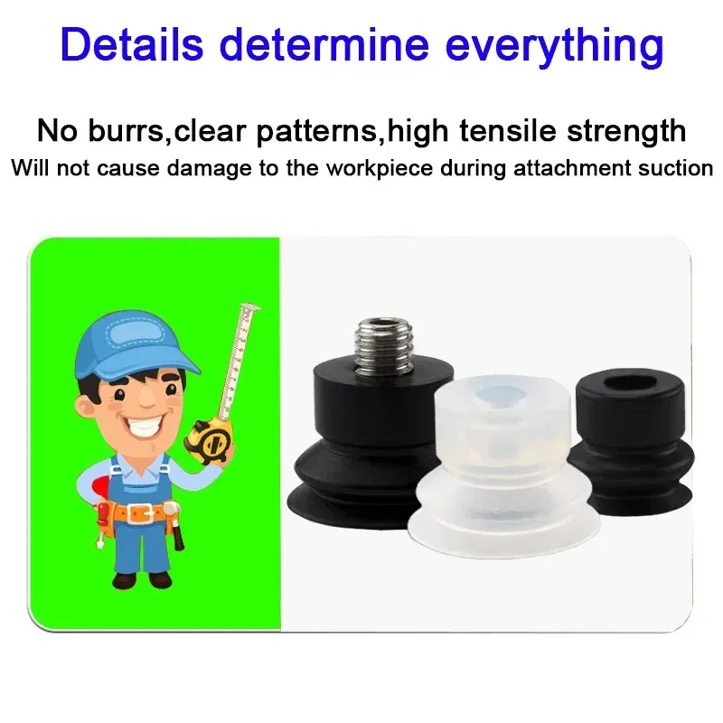5pcs/pack ZP2 Series Bellow Vacuum Suction Cup  ZP2-B04/06/08/10/15/20MBS/N B06MB Gripper-BOLTTE