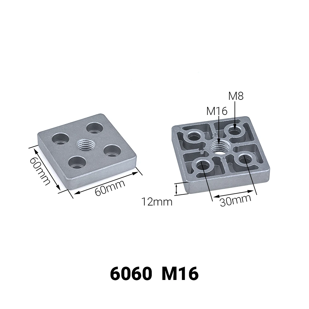 4PCS Aluminum Alloy End Connection Plate 3060 4080 4590 6060 8080 Caster Adjustable Levelling Feet Support aluminium profile
