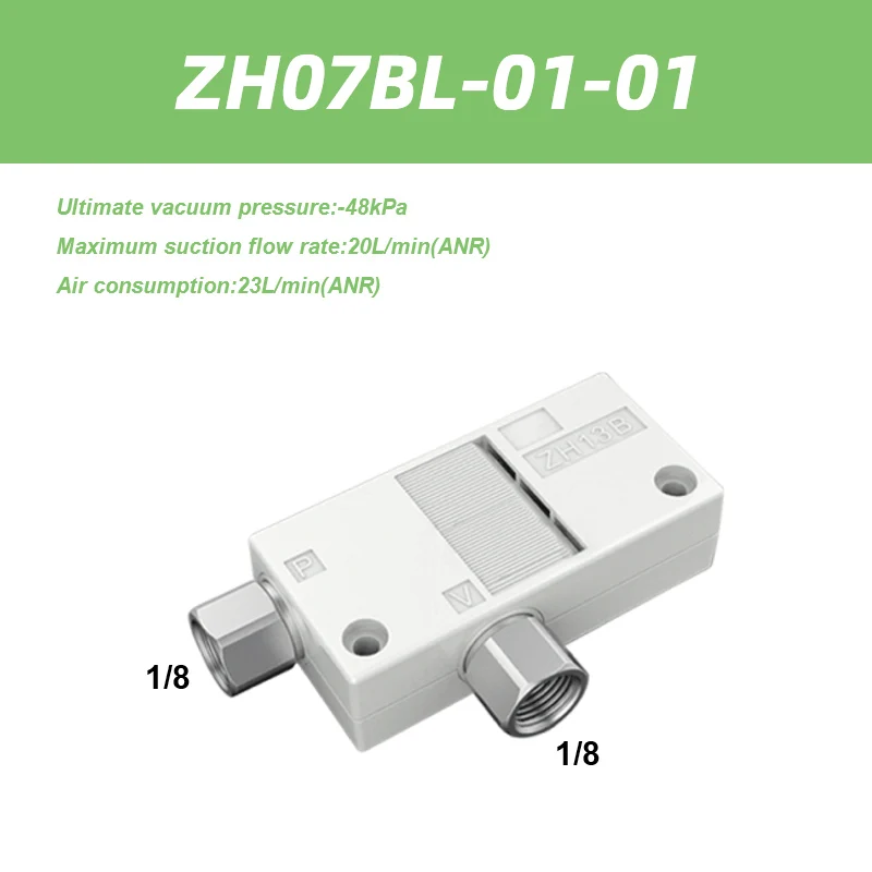 ZH Series Vacuum Ejector Box Type One-touch ZH05BS-06-06-06 ZH07BL-06-06-06 Screw-in ZH05BS-01-01-01 ZH13BS-01-02-02-BOLTTE