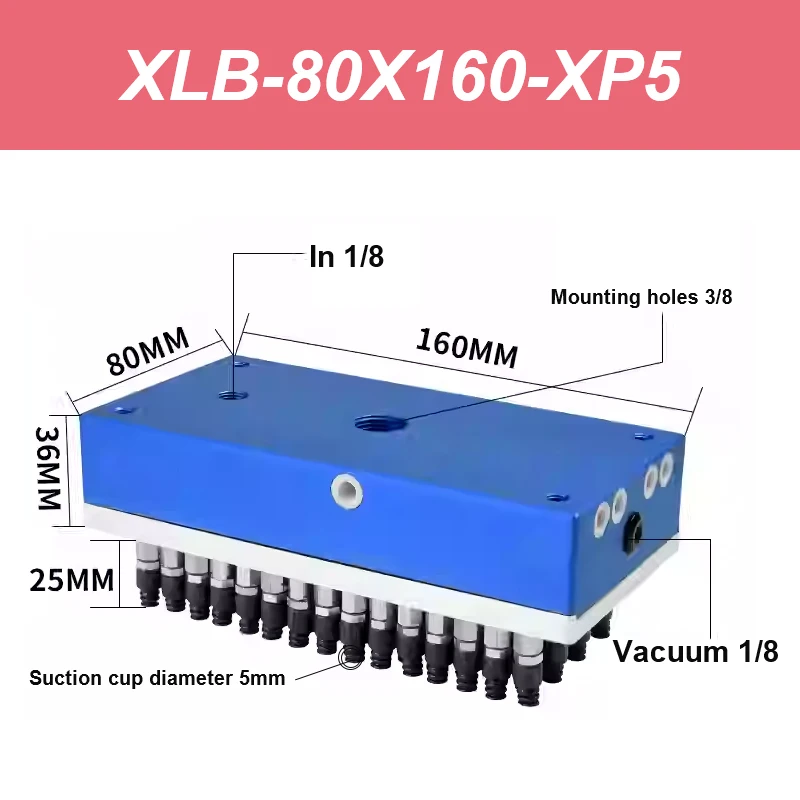 Manipulator vacuum suction cup PCB circuit board integrated automatic suction of perforated anisotropic hollow workpiece-BOLTTE