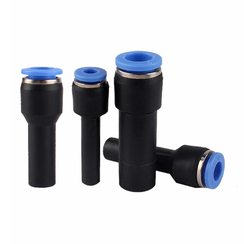 1PCS Or 5PCS Pneumatic Fittings Plug Push in Reducer through PGJ 6/8/10/12mm Tube To 4/6/8/10mm Tube Air Connector-BOLTTE