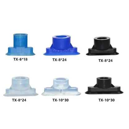 Oval type long strip type imported anti-static high temperature resistant silicone rubber vacuum cup industrial 6X18 8X24 10X30
