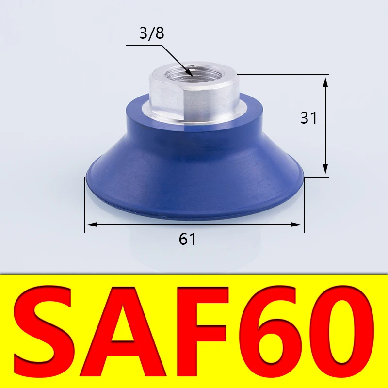 Corrugated Vacuum Suction Cup Powerful Suction Nozzle Robot Accessories Pneumatic Accessories Silicone Suction Cup SAF-BOLTTE