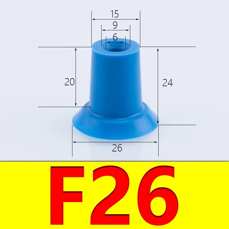 Flat Vacuum Suction Cup Industrial Bag Opening Suction Nozzle Film Plastic Bag PE Bag Suction Cup Strong Suction Force F18