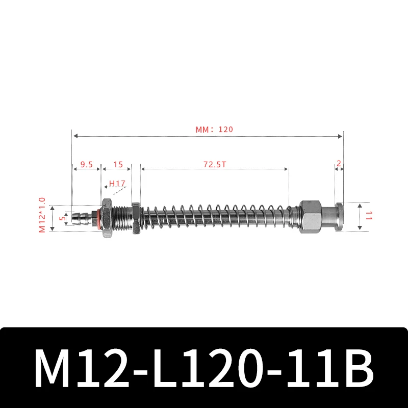 M12-11B Series Big Head Manipulator Pneuamtic Fixture Rubber Sucker Silicone Industrial Vacuum Suction Cup Holder-BOLTTE