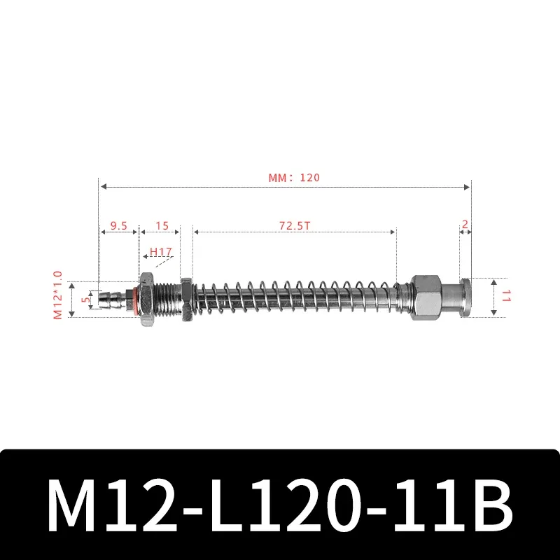 M12-11B Series Big Head Manipulator Pneuamtic Fixture Rubber Sucker Silicone Industrial Vacuum Suction Cup Holder-BOLTTE