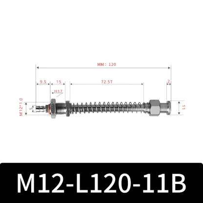 M12-11B Series Big Head Manipulator Pneuamtic Fixture Rubber Sucker Silicone Industrial Vacuum Suction Cup Holder-BOLTTE