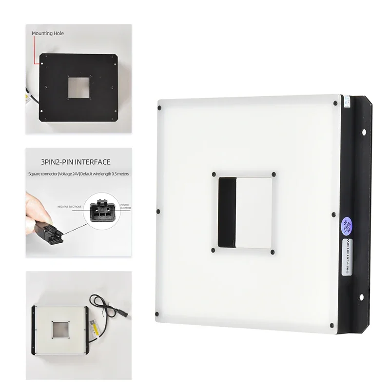 Square Opening Bottom-Emitting LED Backlight Source - High Uniformity for CCD Industrial Camera Vision Lighting-BOLTTE
