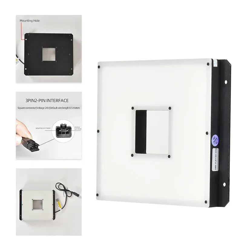 Square Opening Bottom-Emitting LED Backlight Source - High Uniformity for CCD Industrial Camera Vision Lighting-BOLTTE