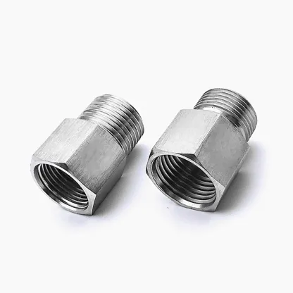 M10/14/20 1/8" 1/4" 3/8" 1/2" BSP NPT Female Male Stainlessl Reducer Bushing Pipe Fitting Connector Coupler High Pressure Gauge-BOLTTE