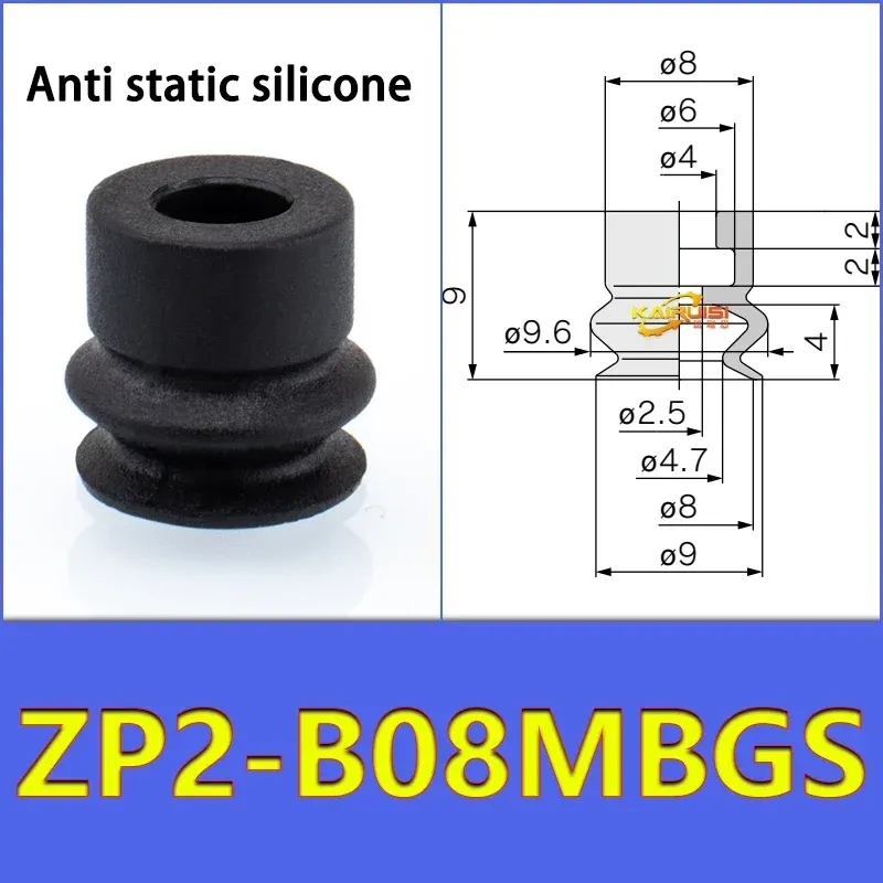 5pcs/pack ZP2 Series Bellow Vacuum Suction Cup  ZP2-B04/06/08/10/15/20MBS/N B06MB Gripper-BOLTTE