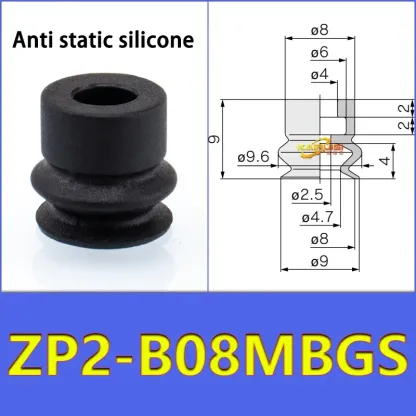 5pcs/pack ZP2 Series Bellow Vacuum Suction Cup  ZP2-B04/06/08/10/15/20MBS/N B06MB Gripper-BOLTTE