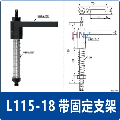 Manipulator Vacuum Suction Cup, Plastic Bracket Industrial Pneumatic Components High Quality L82/L85/L99/L115-BOLTTE