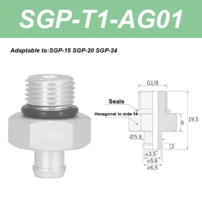 vacuum suction cups Film accessories injection molding manipulator SGP-15 SGP-20 SGP-24 SGP-30 SGP-40 pneumatic bag open-BOLTTE