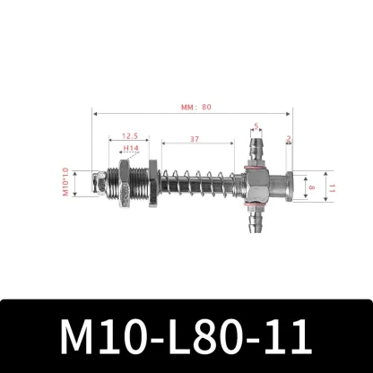 M10-11 Series Big Head Manipulator Pneuamtic Parts Fixture Rubber Sucker Pad Silicone Vacuum Suction Cup Mount-BOLTTE